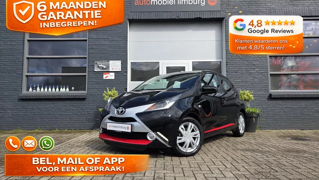 Toyota Aygo 1.0 VVT-i x-clusiv | VOL AIRCO | CAMERA| KEYLESS | VOLLEDIGE ONDERHOUDSHISTORIE