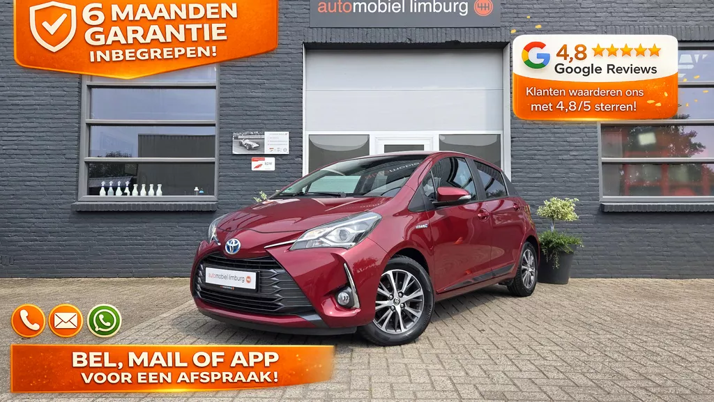Toyota Yaris 1.5 Hybrid Y20 | BLUETOOTH | DEALER ONDERHOUDEN | LAVA RED