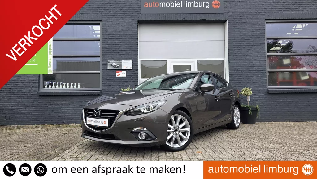 Mazda 3 2.0 SkyActiv-G 120 Sports-Line | AUTOMAAT | HEAD-UP | XENON | PARKEERSENSOREN | DEALER ONDERHOUDEN